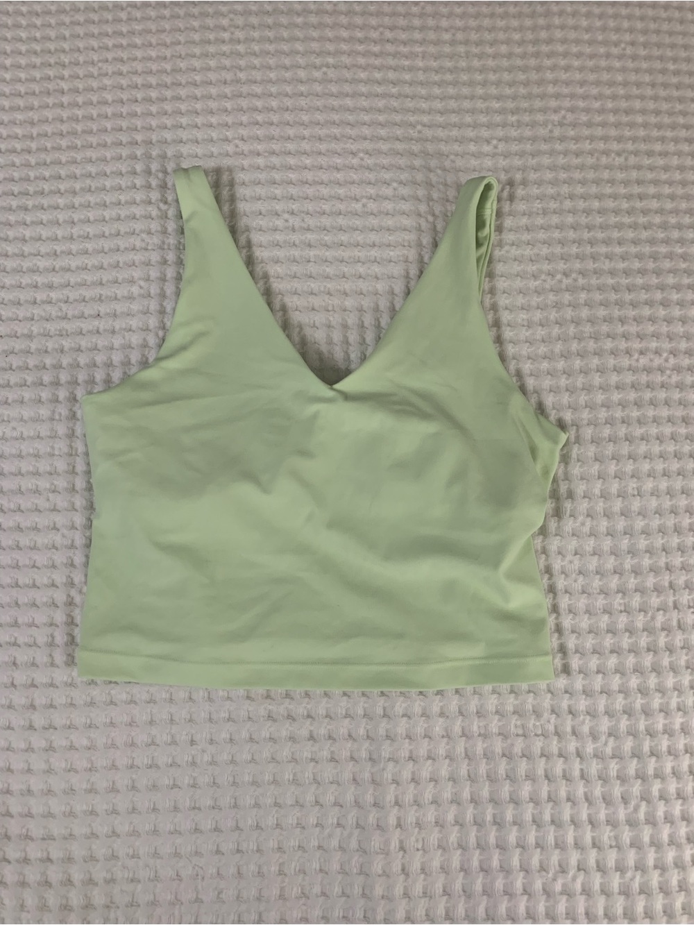 EUC Athleta Light Green sports bra tank size medium